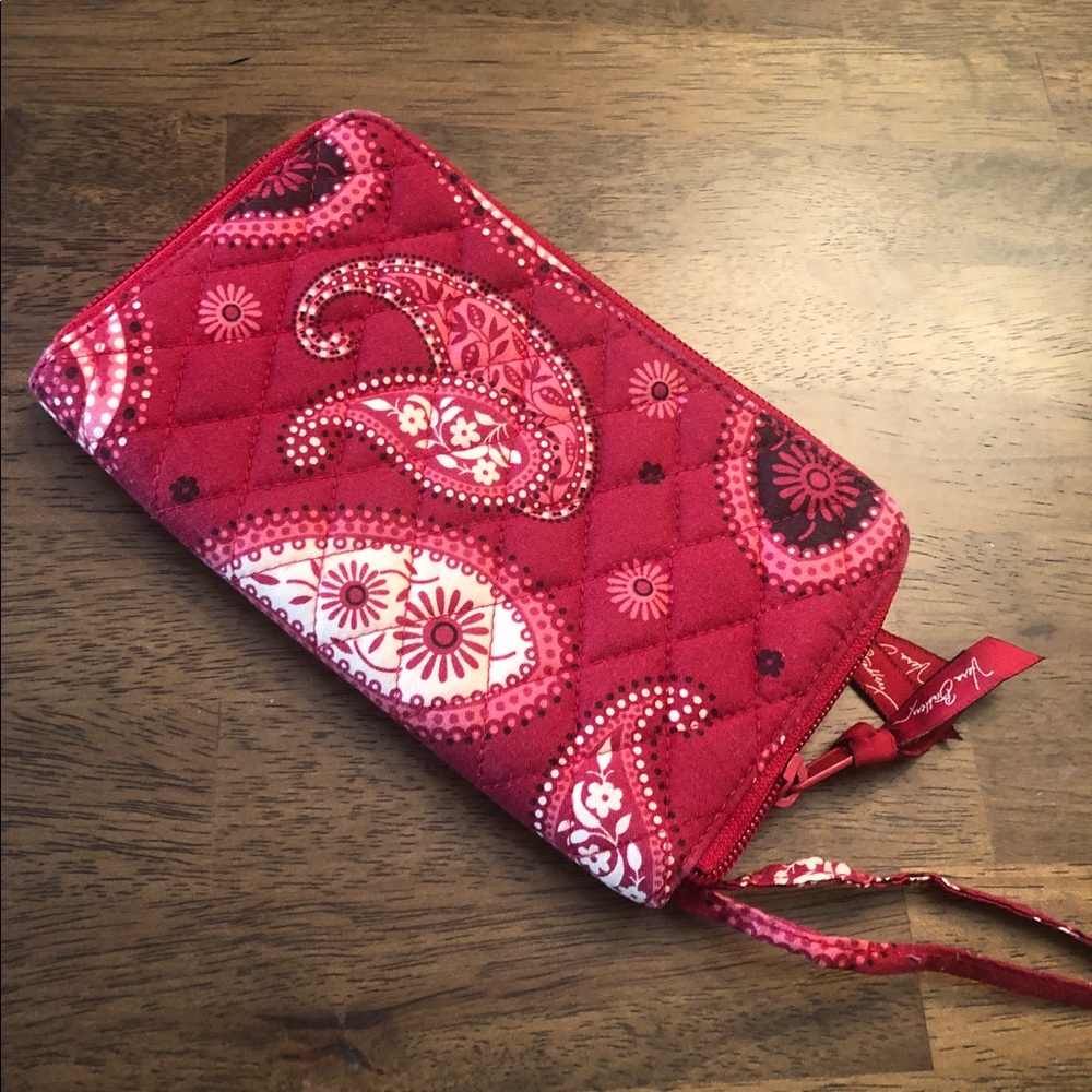 Vera Bradley Red Paisley Wallet